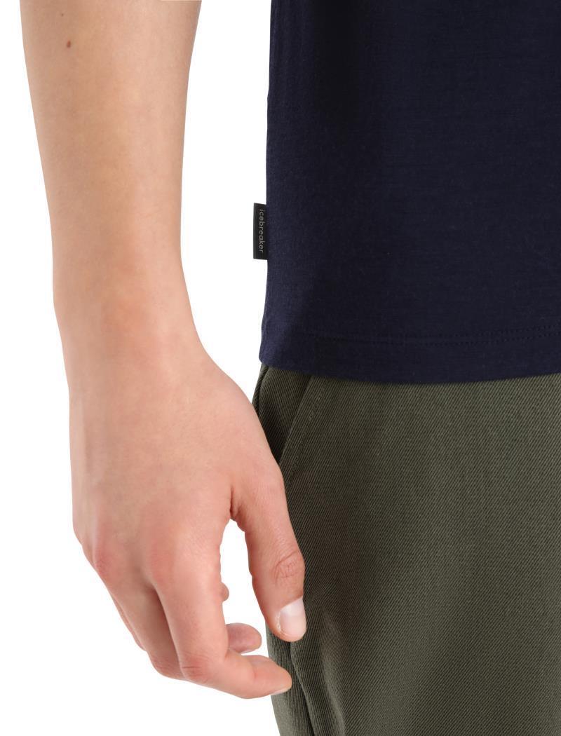 Tech Lite II SS Tee - Snowflake - Mens - midnight navy 1