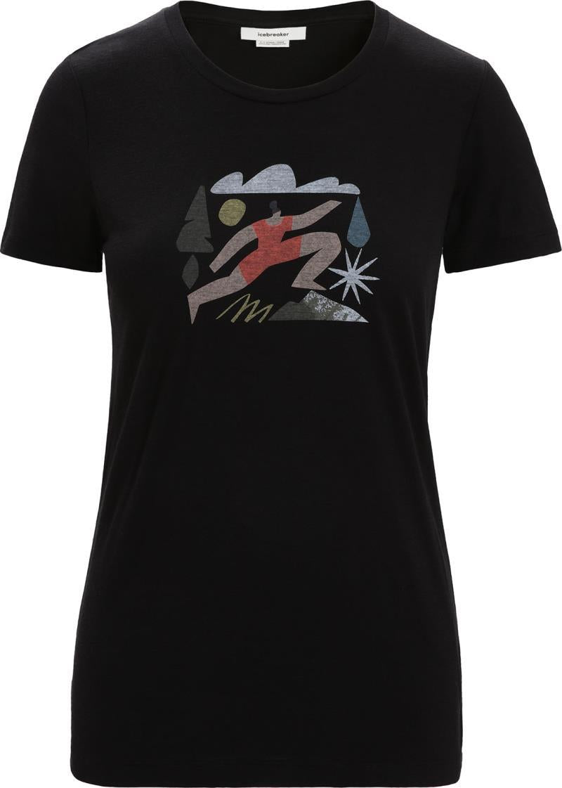 Tech Lite II SS Tee - Spring Run - Womens - Black 1