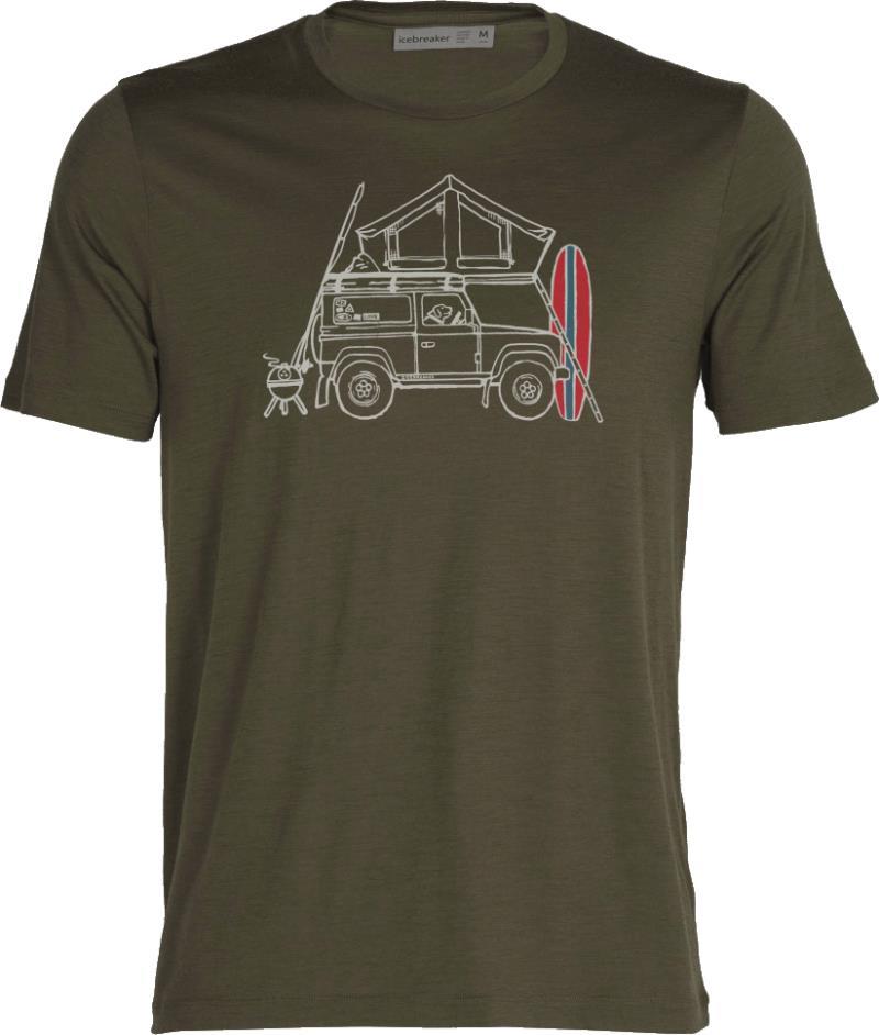 Tech Lite II SS Tee - Surfspot Camper - Mens - loden 1