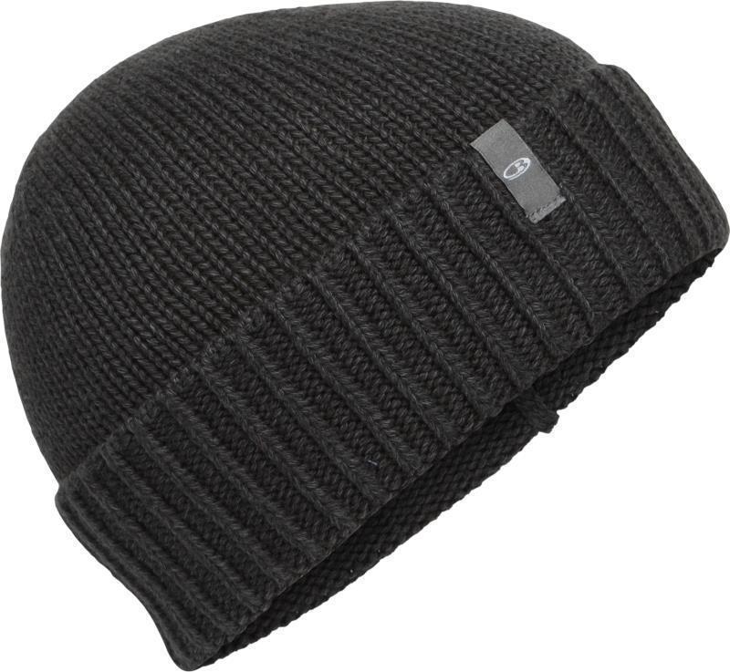 Vela Cuff Beanie - jet heather 1