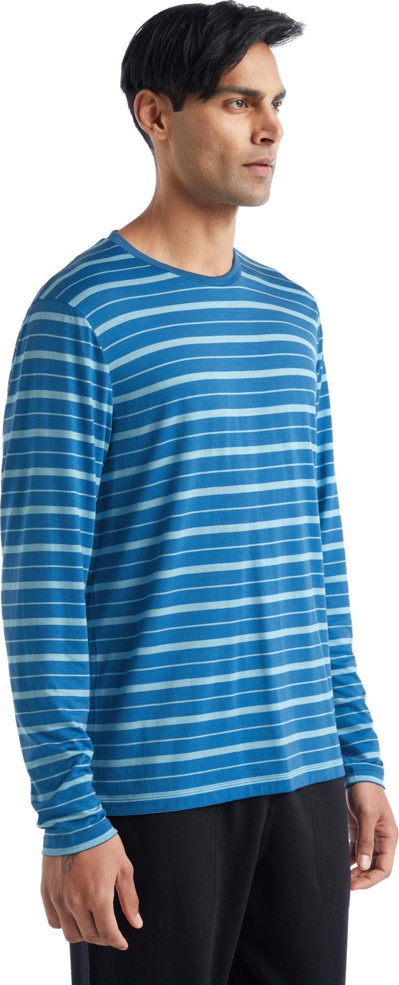 Wave LS Tee - Stripe - Mens - azul / haze - stripe 1