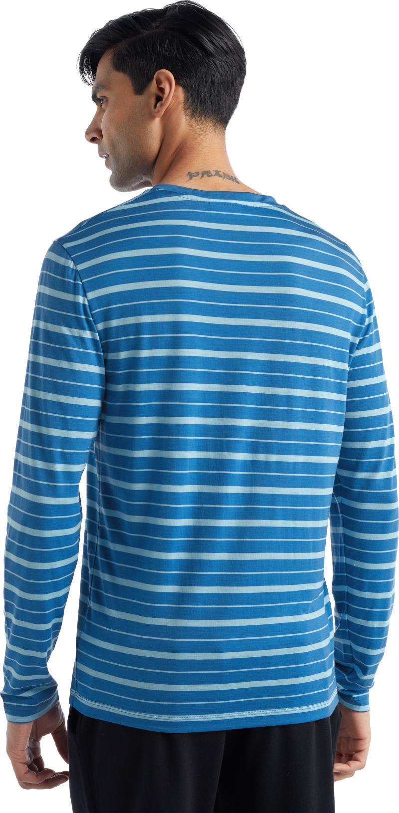 Wave LS Tee - Stripe - Mens - azul / haze - stripe 1