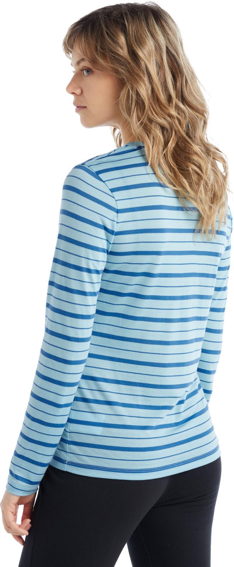 Wave LS Tee - Stripe - Womens - haze / azul - stripe 1