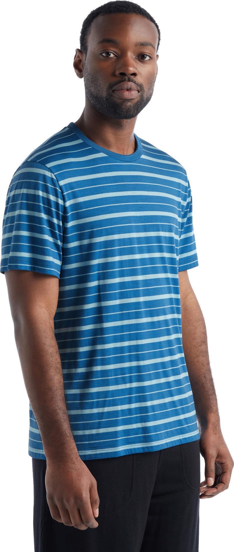 Wave SS Tee - Stripe - Mens - Azul / Haze - Stripe 2