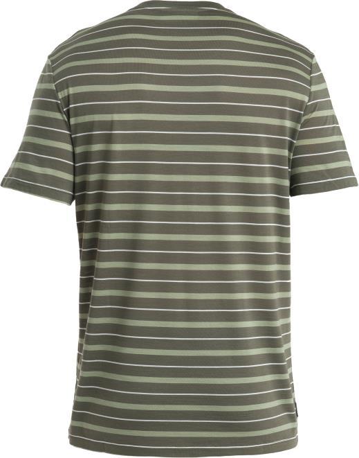Wave SS Tee - Stripe - Mens - Loden / Lichen / Snow - Stripe 2