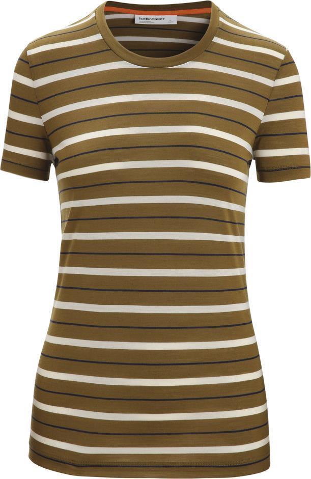 Wave SS Tee - Stripe - Womens - Algae / Chalk - Stripe 1
