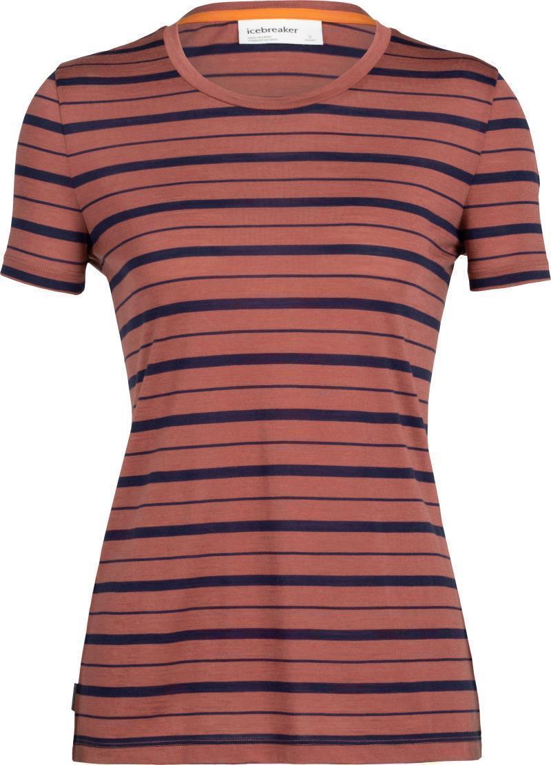 Wave SS Tee - Stripe - Womens - Grape / Midnight Navy - Stripe 1