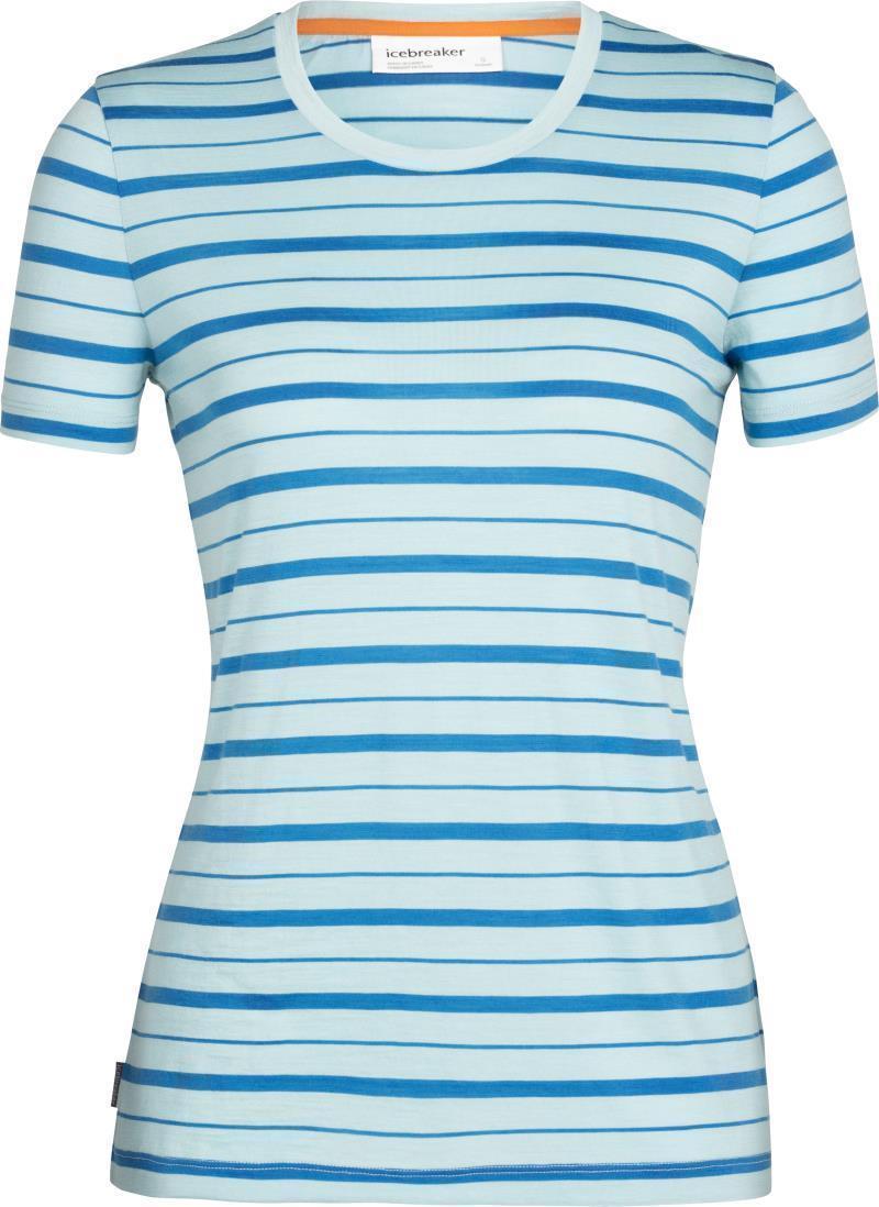 Wave SS Tee - Stripe - Womens - Haze / Azul - Stripe 1
