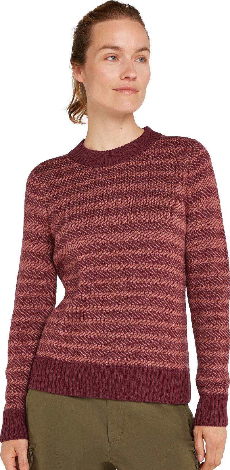 Waypoint Crewe Sweater - Womens - Port / Cedarwood / Stripe 2