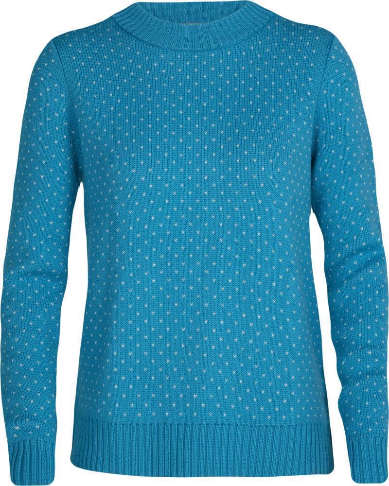 Waypoint Crewe Sweater - Womens - arctic teal / ecru heather 1