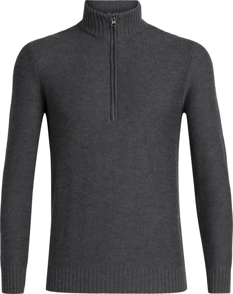 Waypoint LS Half Zip - Mens - Char Heather 1