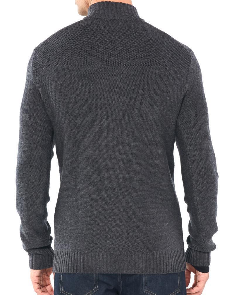 Waypoint LS Half Zip - Mens - Char Heather 3
