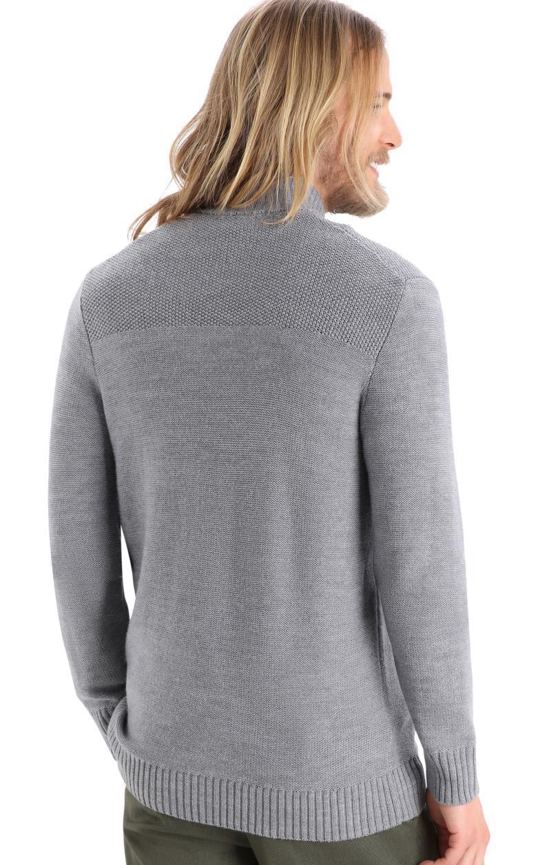 Waypoint LS Half Zip - Mens - Gritstone Heather 2