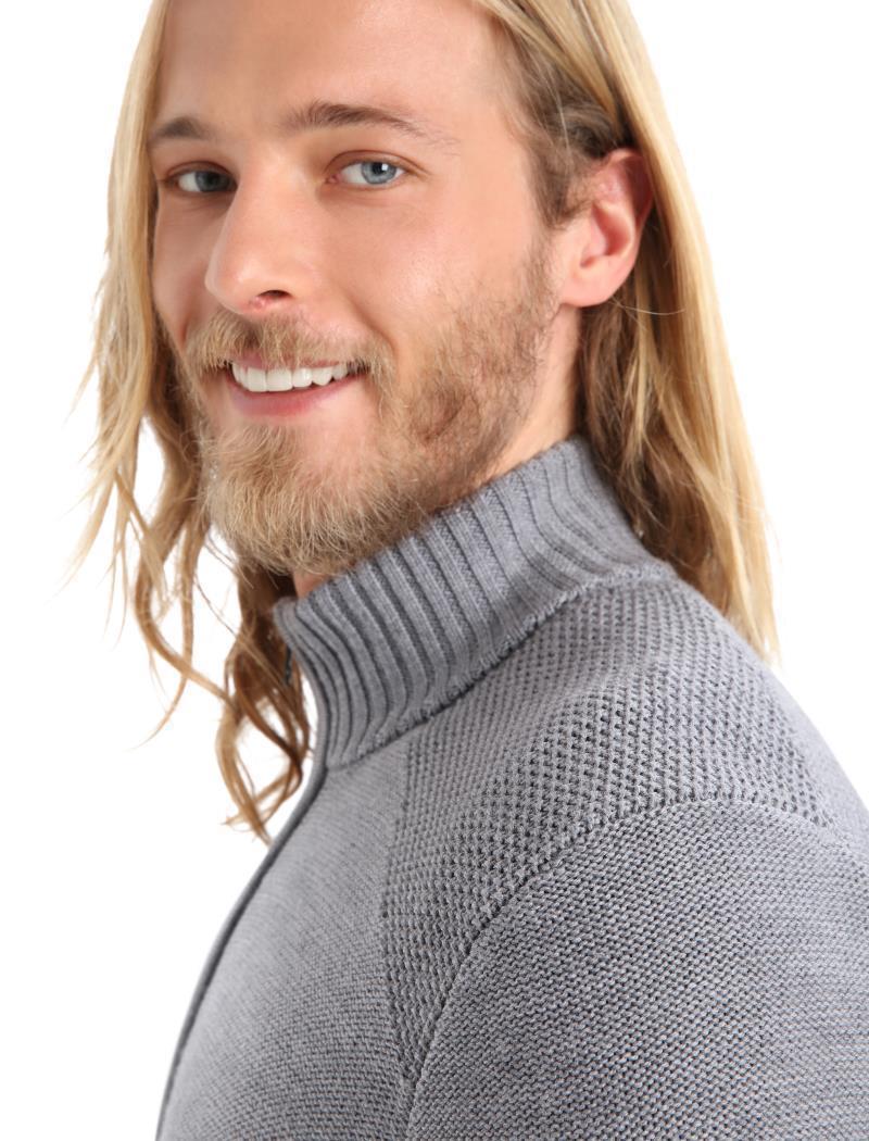 Waypoint LS Half Zip - Mens - Gritstone Heather 4