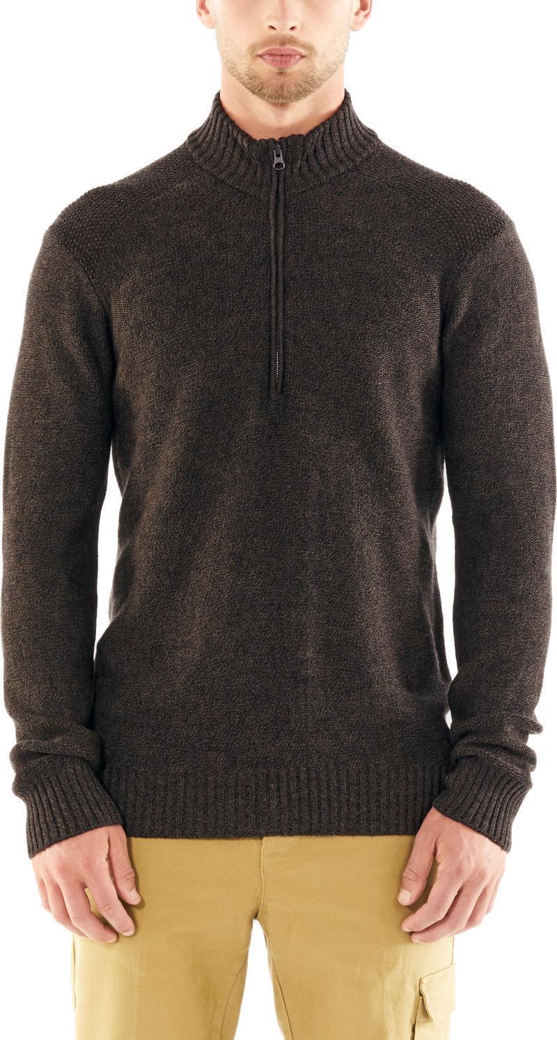 Waypoint LS Half Zip - Mens - Peat Heather 2