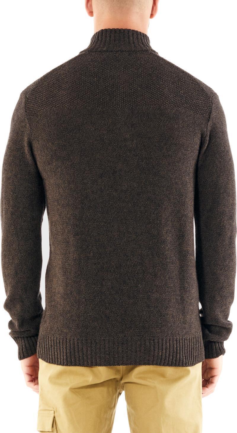 Waypoint LS Half Zip - Mens - Peat Heather 3