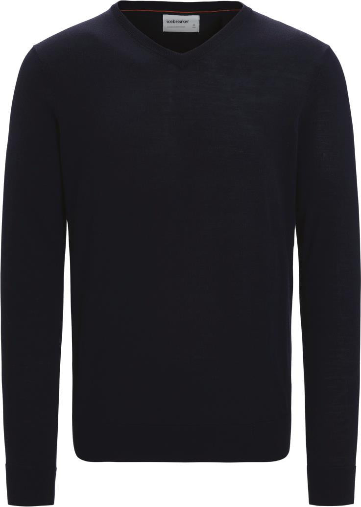 Wilcox LS V-Neck Sweater - Mens - midnight navy #401 1