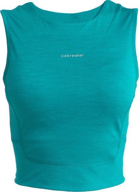 ZoneKnit Cropped Bra-Tank - Flux Green 1