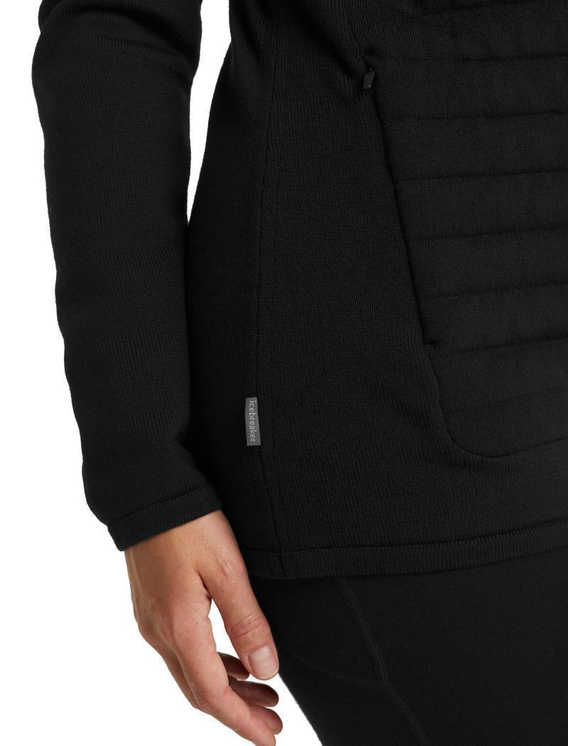 ZoneKnit Insulated LS Zip Hoodie - Womens - Black 9
