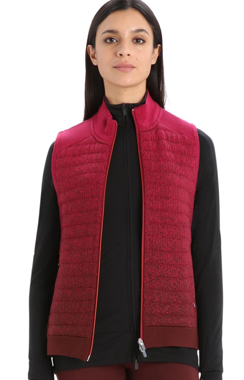 ZoneKnit Insulated Vest - Into the Deep - Womens - Cherry / Espresso 4