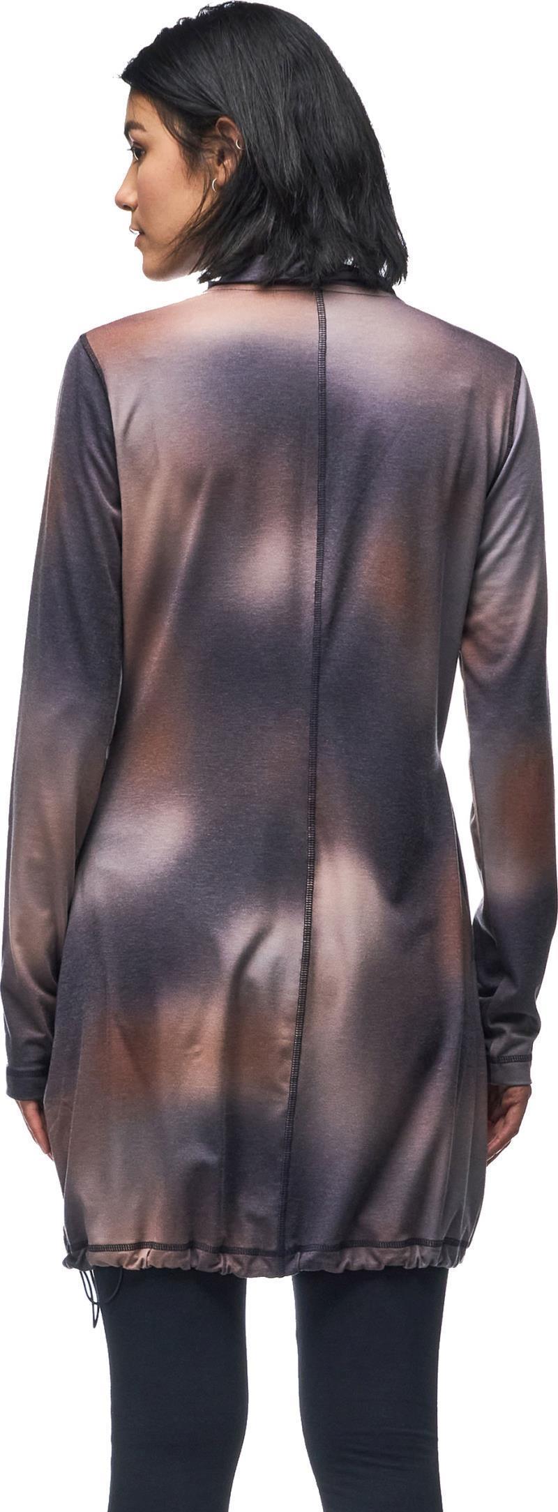 Abito High Collar Tunic - Womens - Cobalt Aurora Print 3