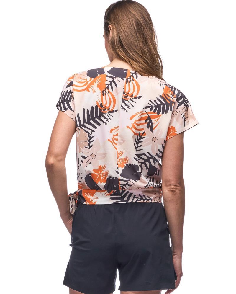 Aleste Cropped Shirt - Womens - Clementine Botanical Print 3