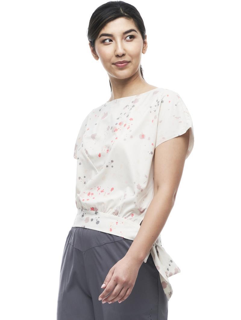 Aleste SS Shirt - Womens - Oat Inksplash Print 4