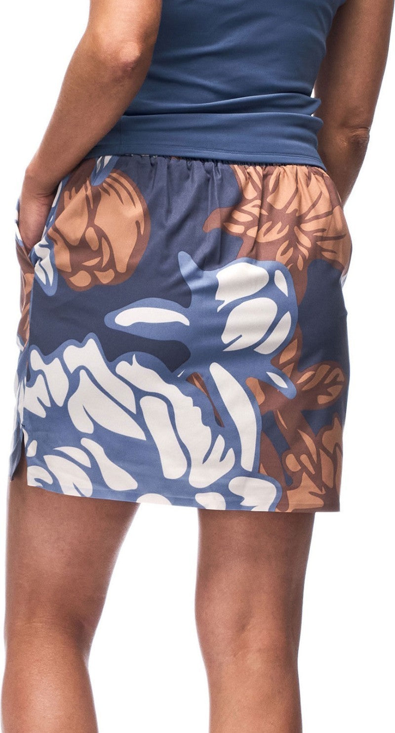 Alokaya Skort - Womens - lagon piwonia print 1