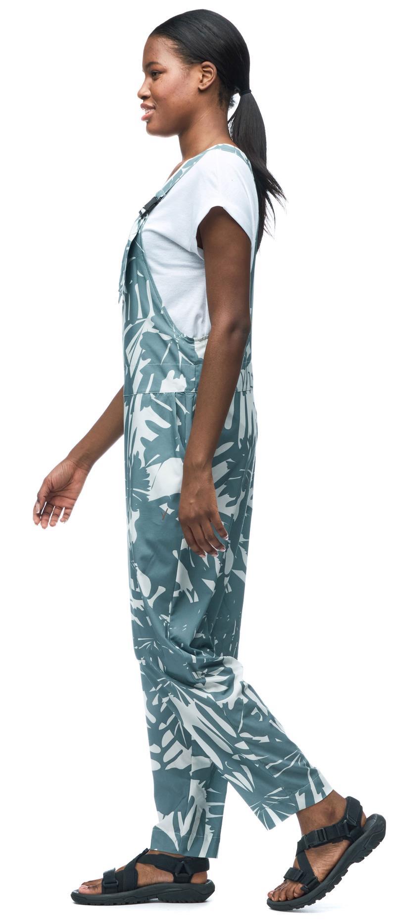 Arin Overalls - Womens - Pond Botanical Print 2