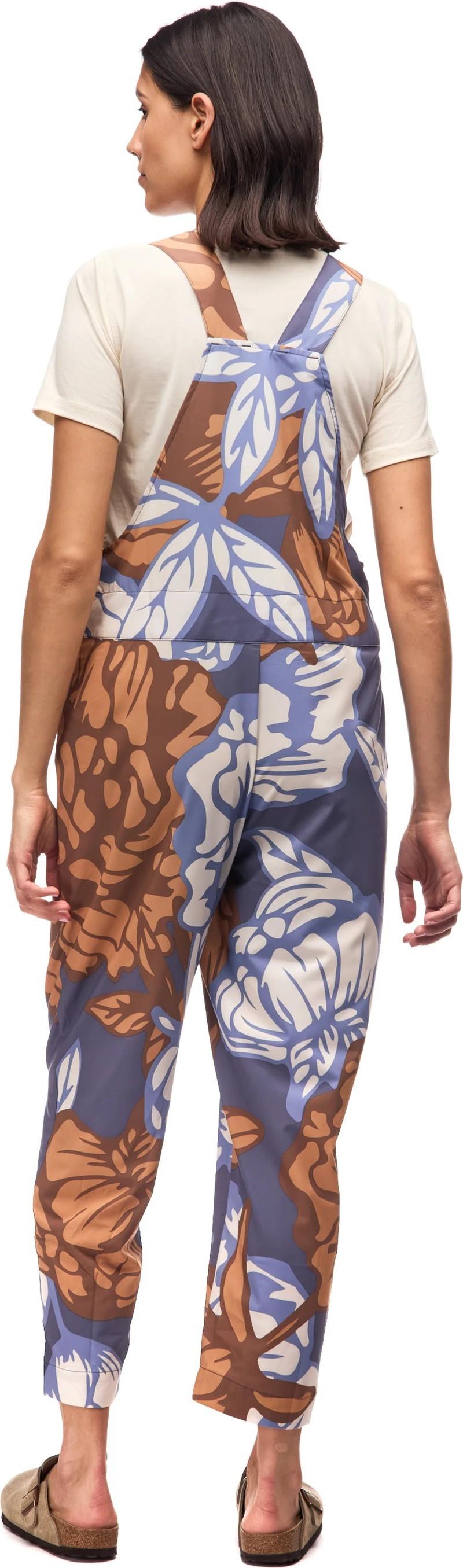 Arin Overalls - Womens - lagon piwonia print 1