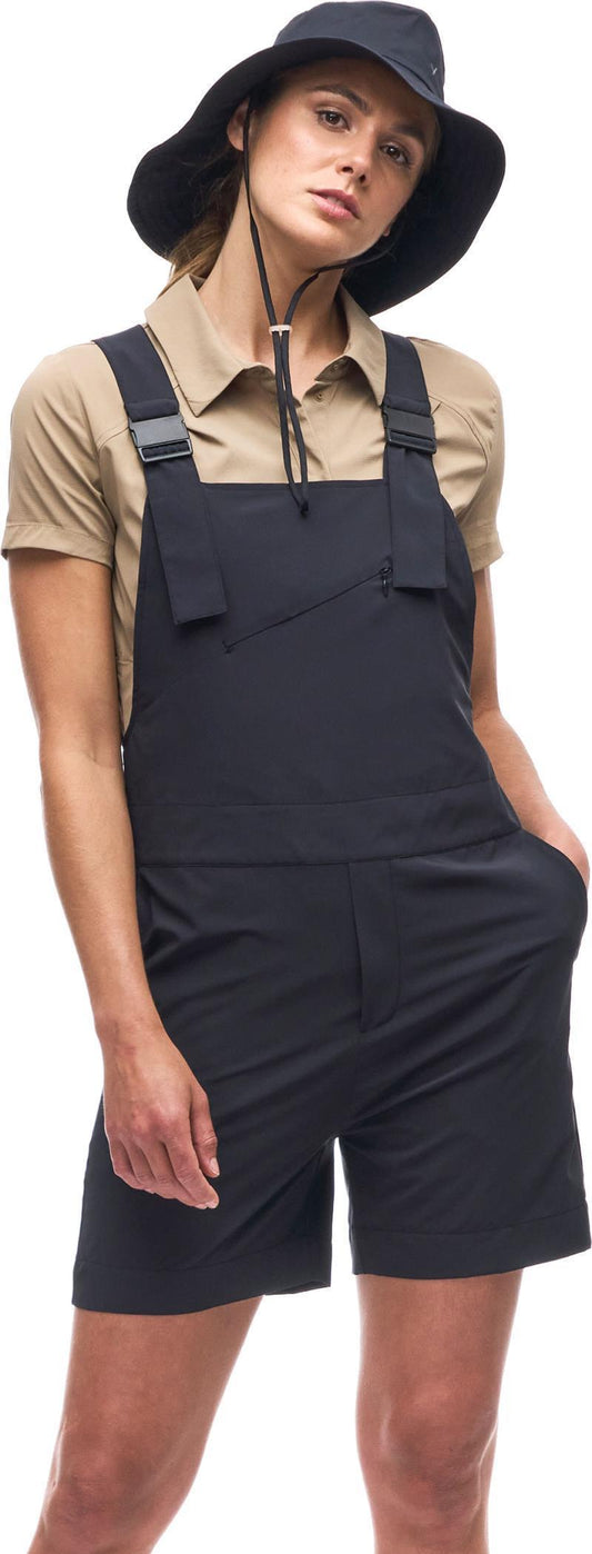 Arin Short Overalls - Womens - Black 1