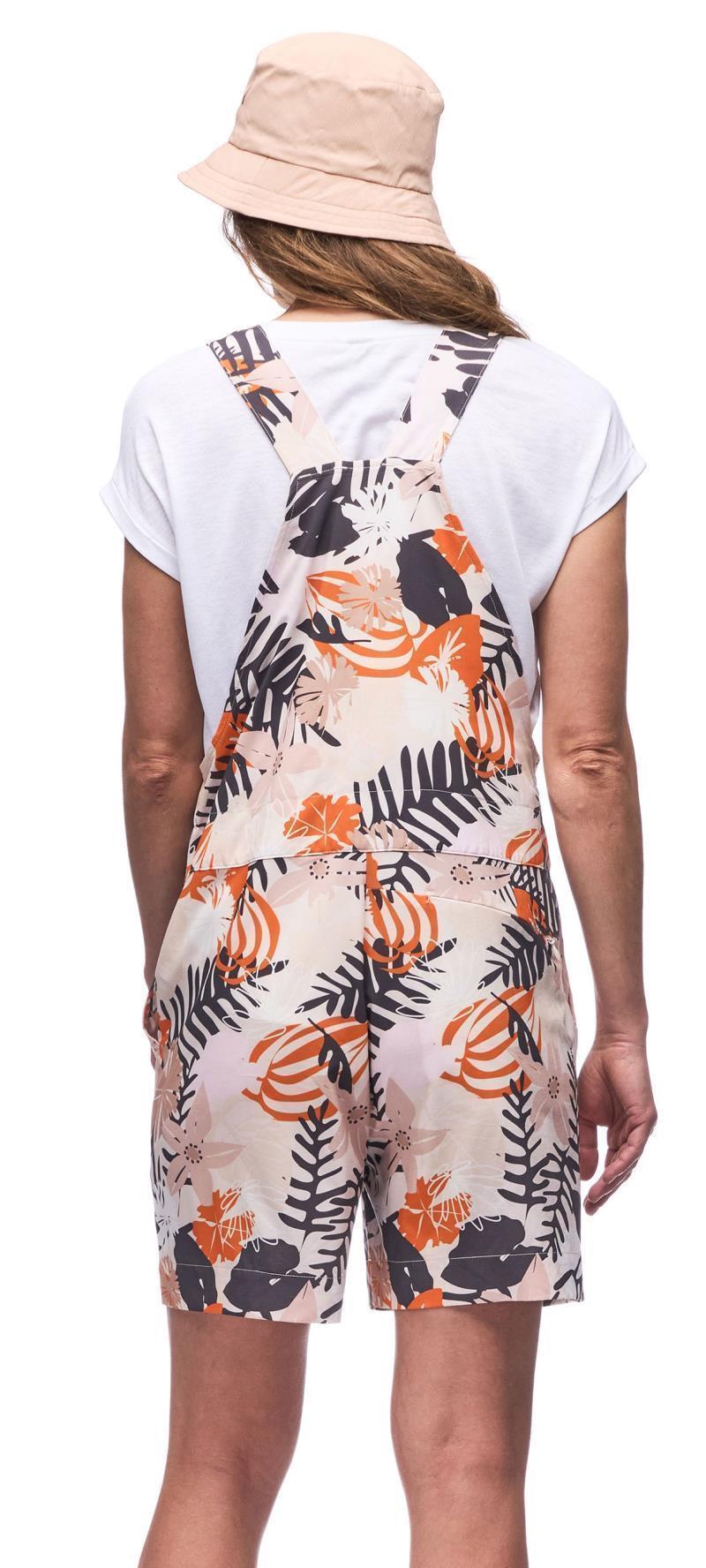 Arin Short Overalls - Womens - Clementine Botanical Print 3