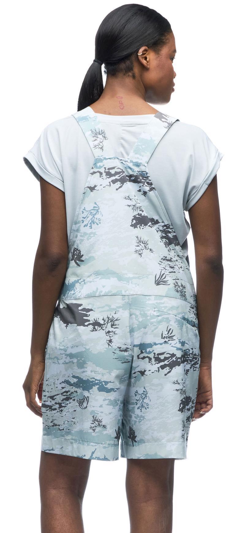 Arin Short Overalls - Womens - Pond Water Print 3