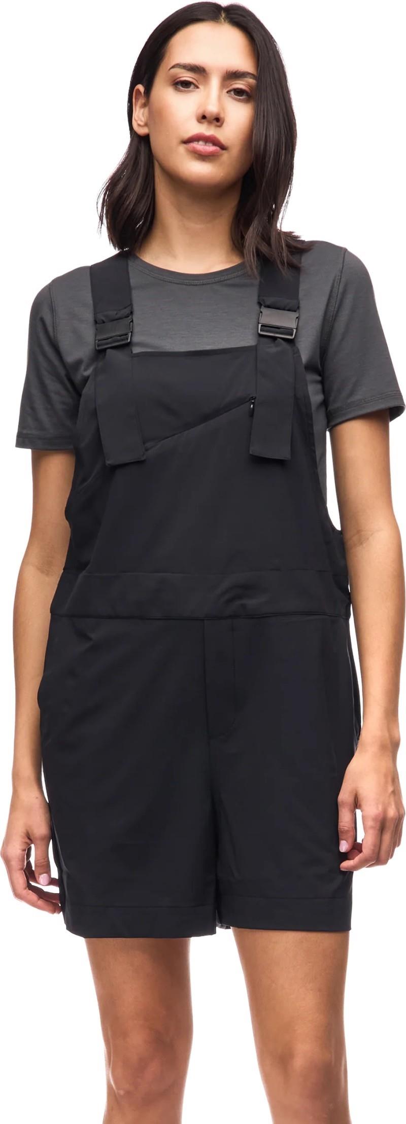Arin Short Overalls - Womens - black 1