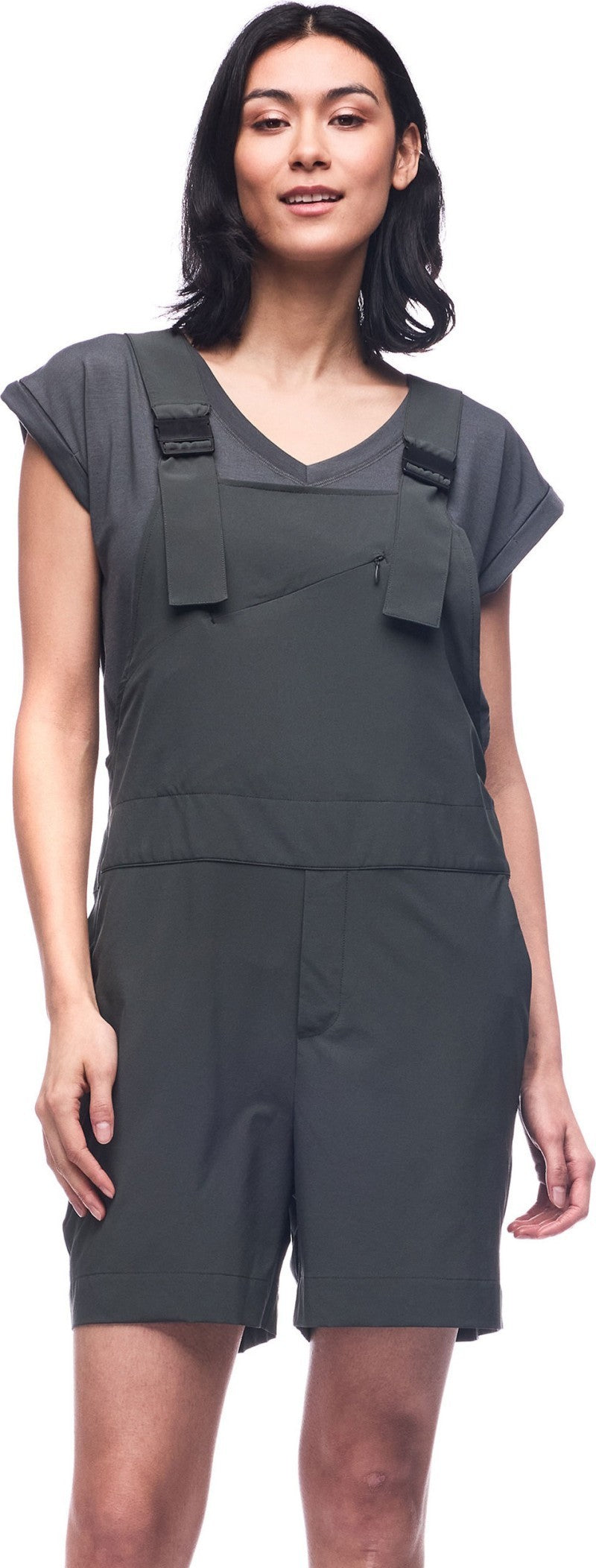 Arin Short Overalls - Womens - pine 1