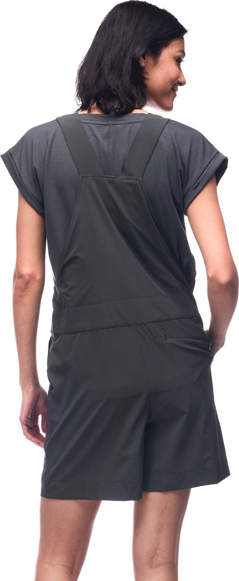 Arin Short Overalls - Womens - pine 1