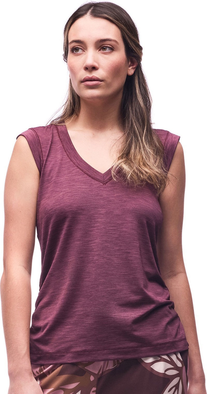 Astrid II Sleeveless Top - Womens - burgundy 1