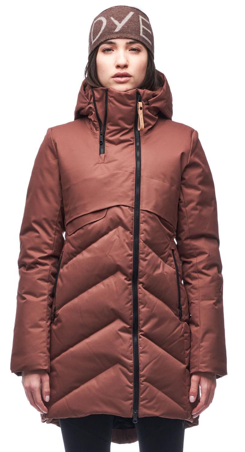 Ayaba III Mid Down Jacket - Womens - Spicy Brown 1