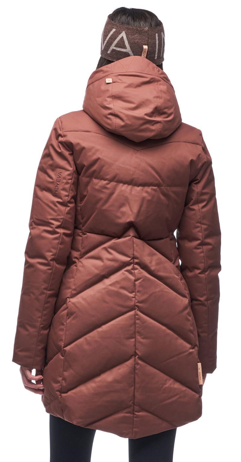 Ayaba III Mid Down Jacket - Womens - Spicy Brown 2