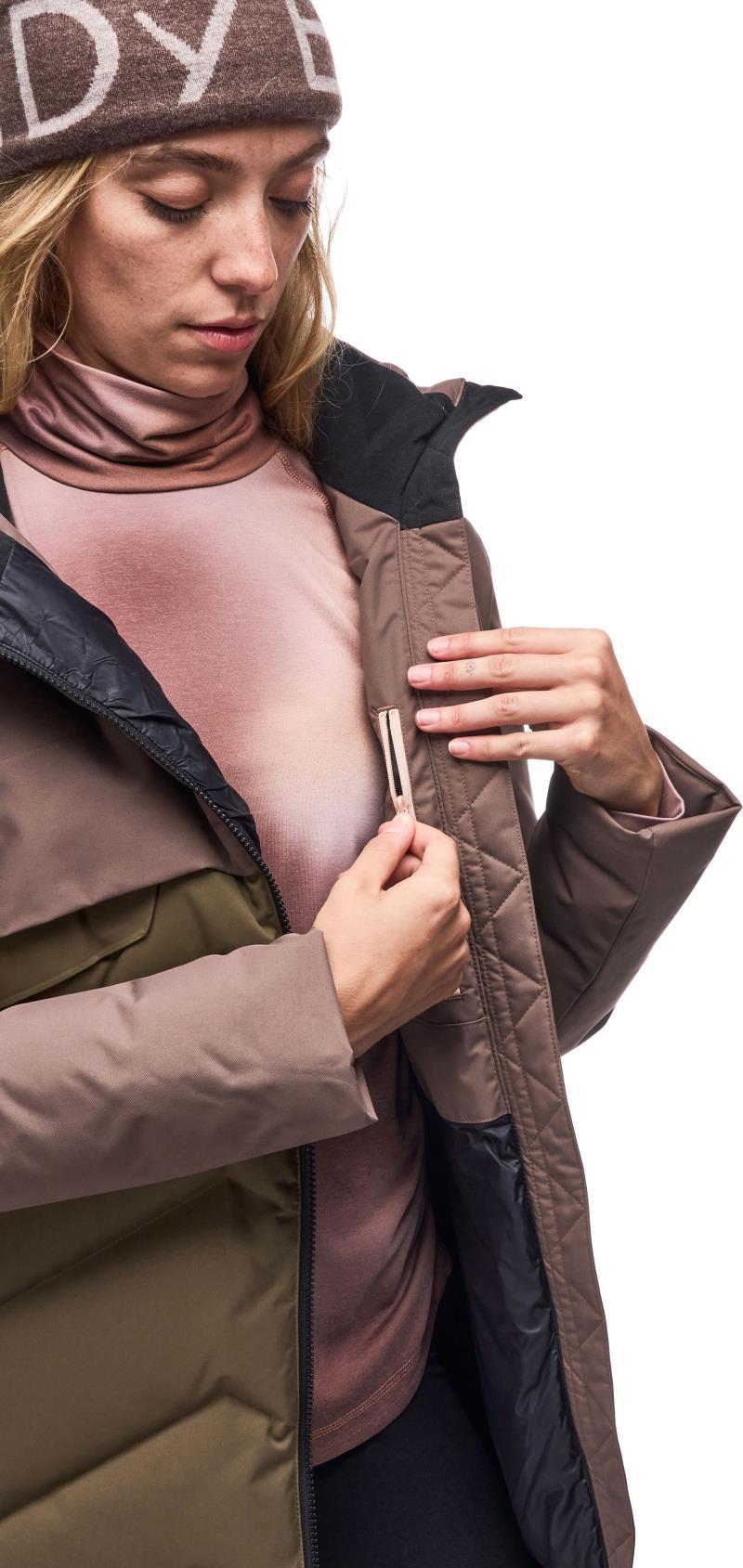 Ayaba III Mid Down Jacket - Womens - tuscan / dark topaz cb 1