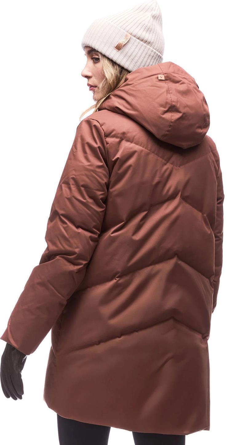 Ayaba Simplified Mid Down Jacket - Womens - spicy brown 1