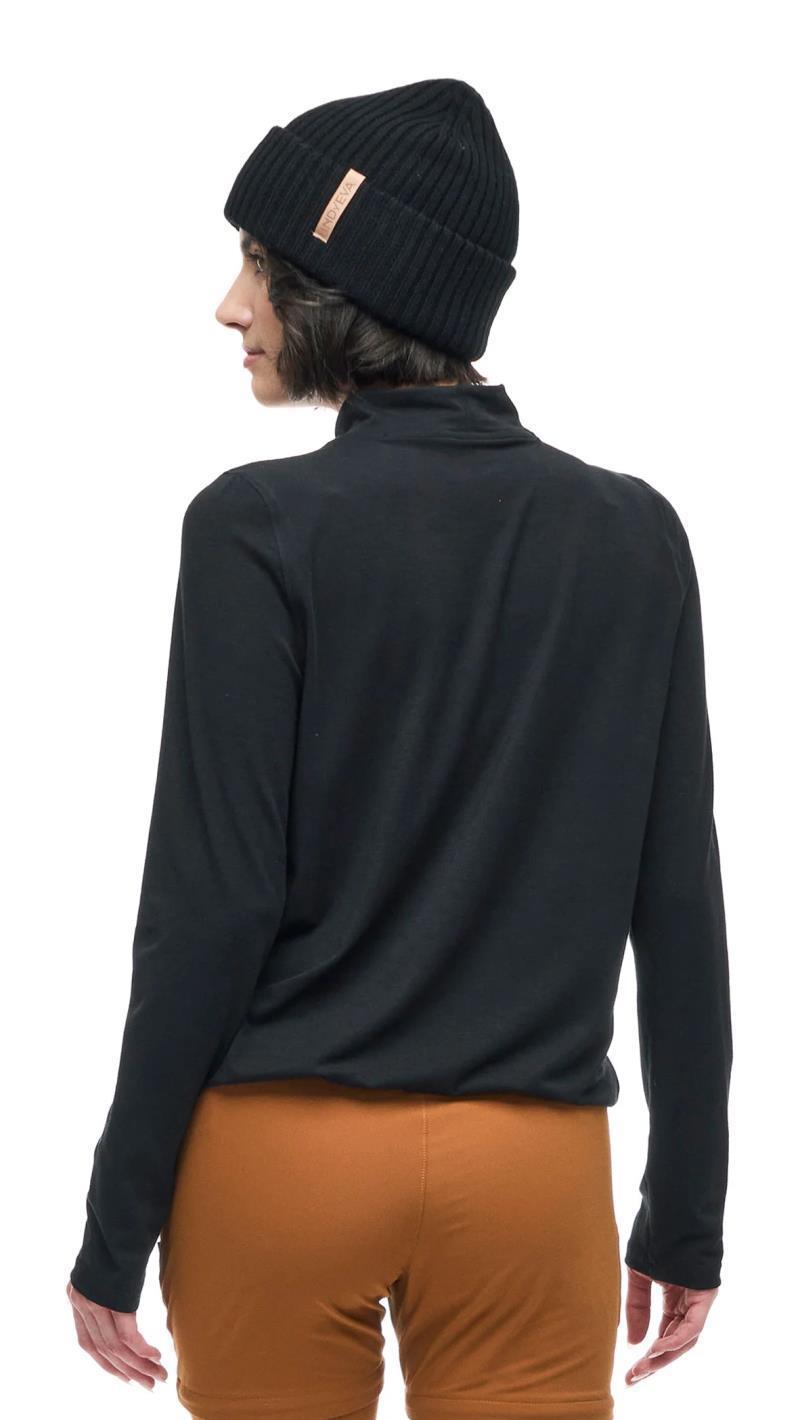 Baris LS Mock-Neck Sweater - Womens - Black 2