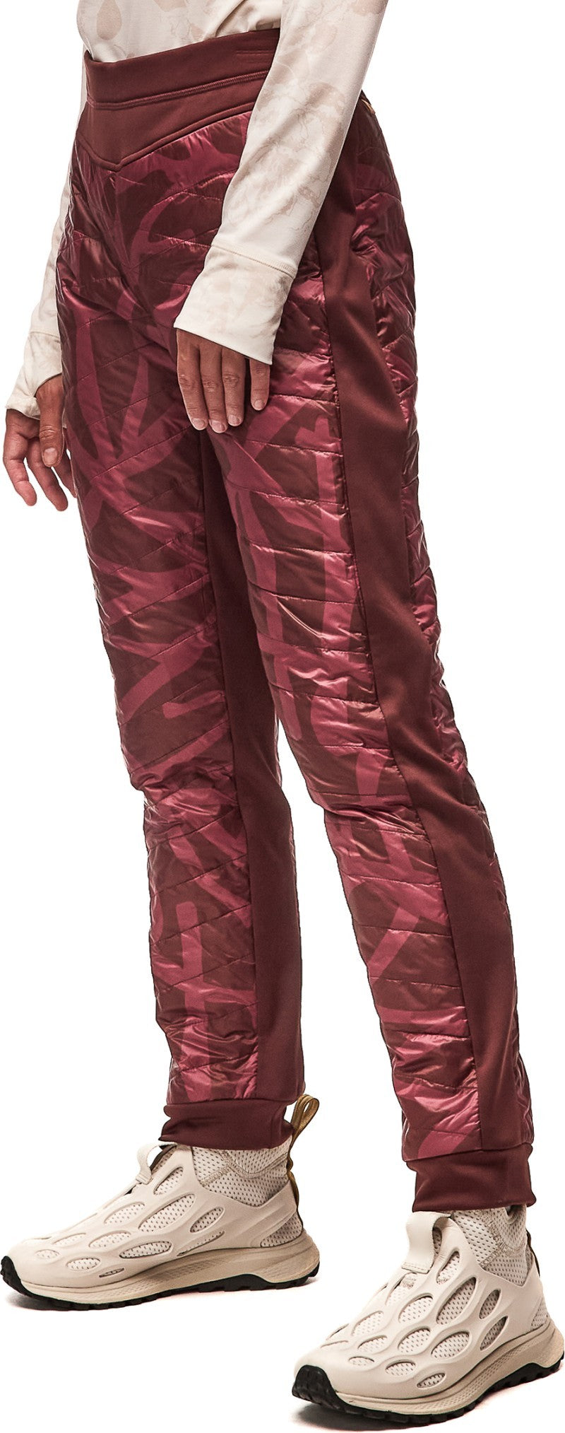 Boon Jogger Pant - Womens - dark bark root print 1