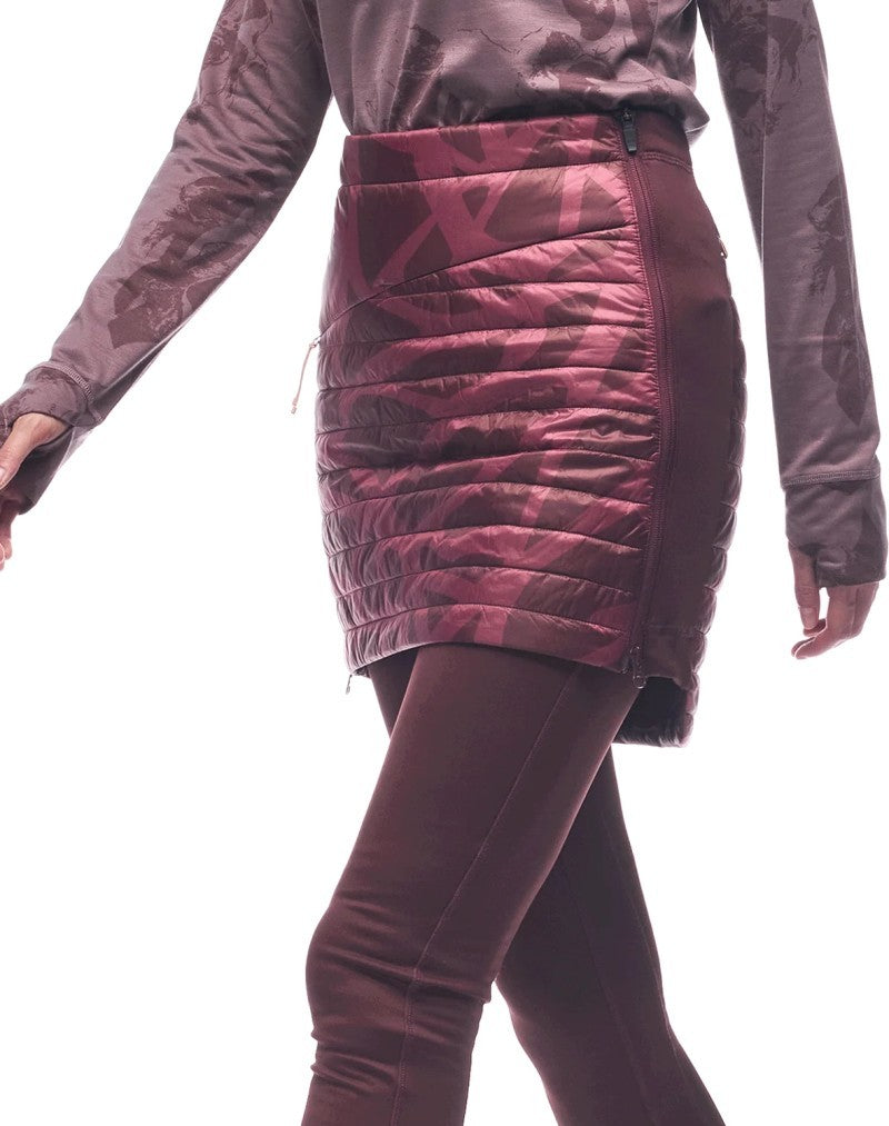 Boon Skirt III - Womens - dark bark root print 1