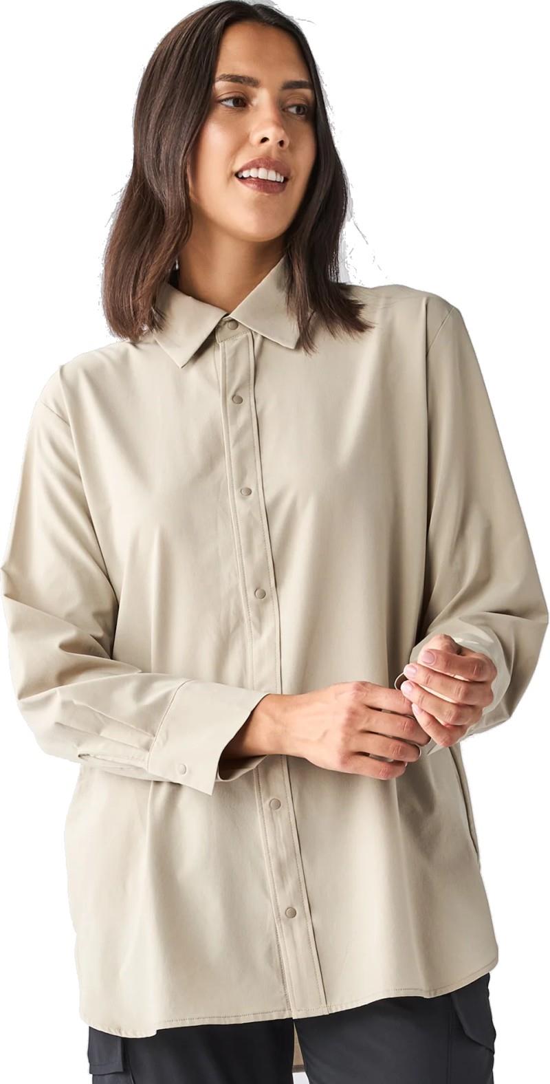 Breezy LS Button Up II - Womens - dune 1