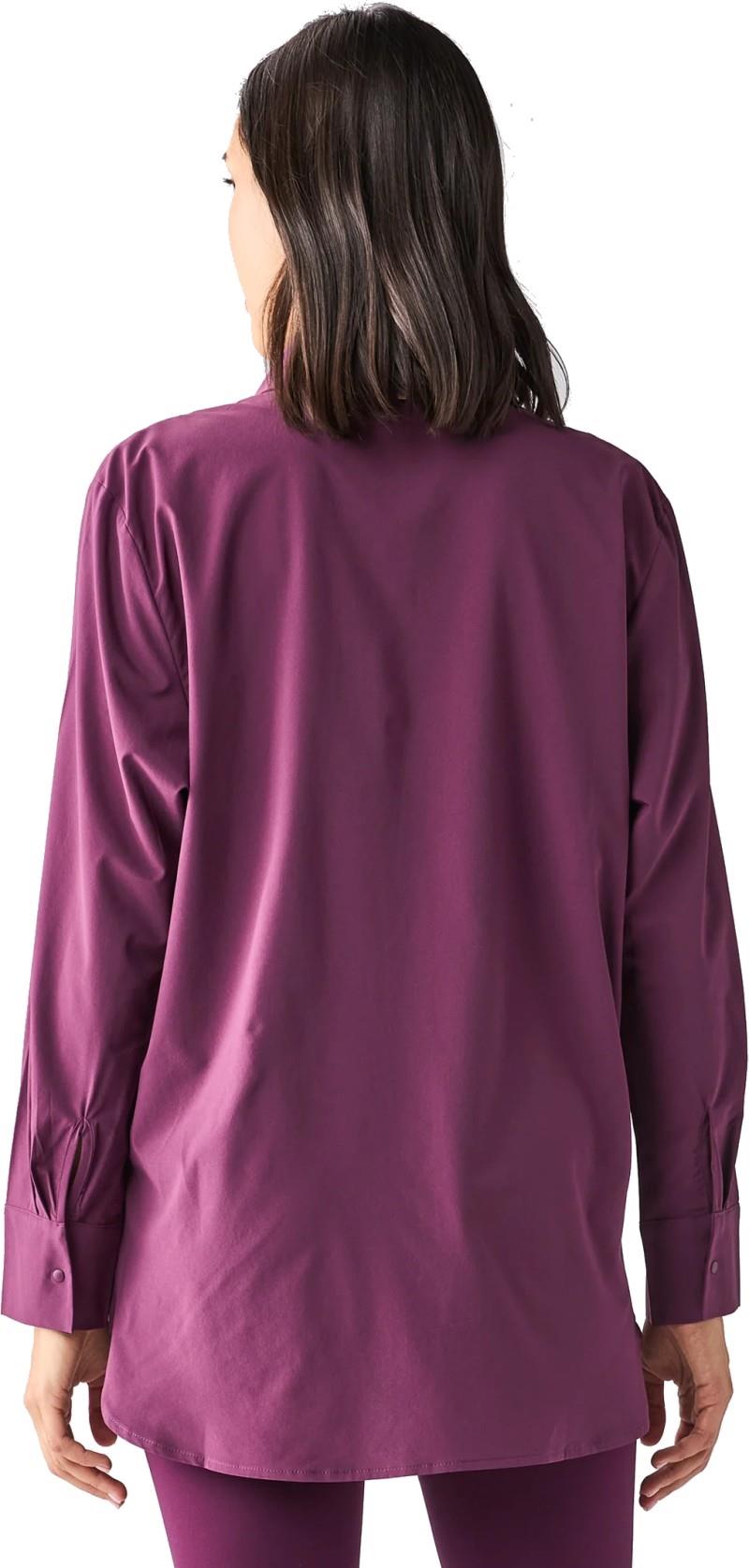 Breezy LS Button Up II - Womens - elderberry 1