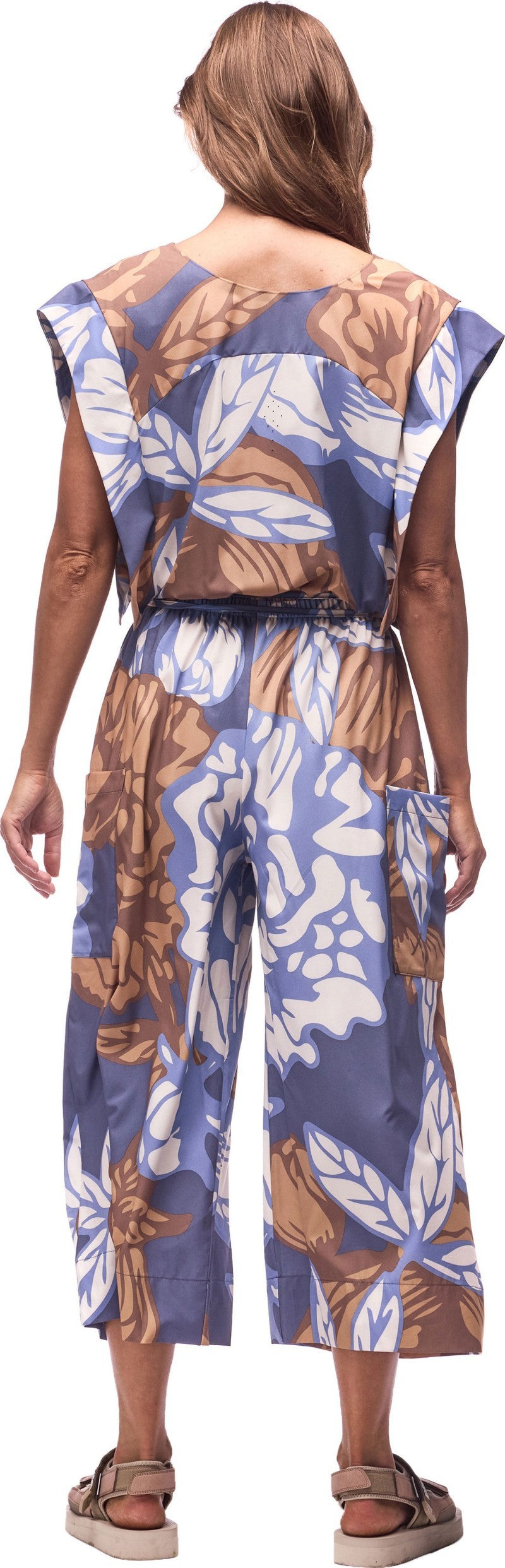 Bryza Jumpsuit - Womens - lagon piwonia print 1