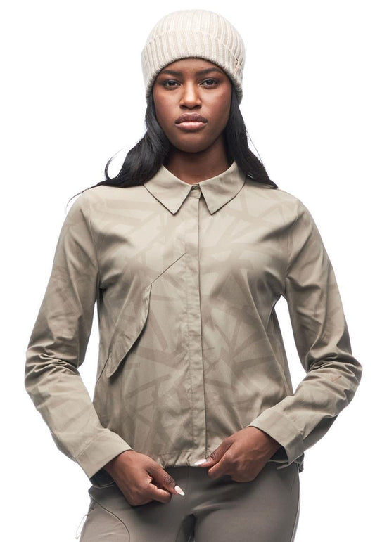 Camicia Shirt Jacket - Womens - Driftwood Y Print 1
