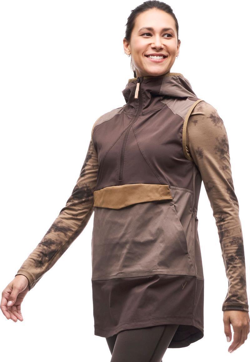Cangur Hooded Vest - Womens - Peppercorn / Muddy CB 2