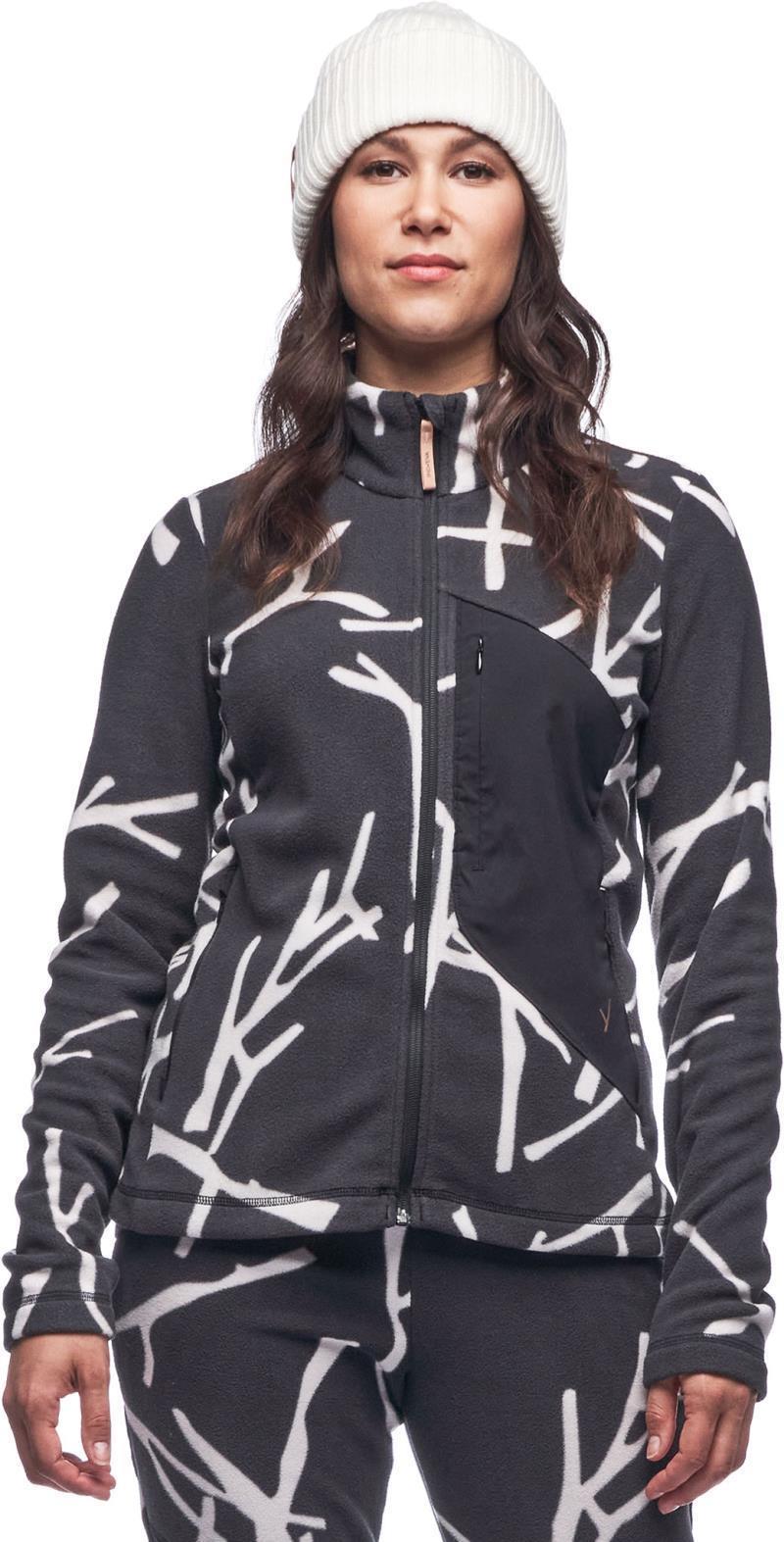 Comodo Fleece Full Zip - Womens - Mercure Branch Print 1